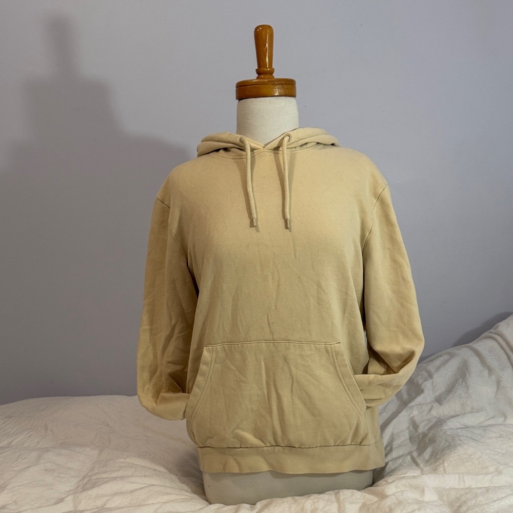 Topman Men's Cream Hoodie